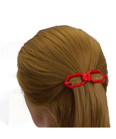 1pc Black Dragonfly Clip - 8-Shape Flower Decor 8x2.5cm | Made in Germany | WeLoveBeads - International Shipping - Buy Online on GoSupps.com