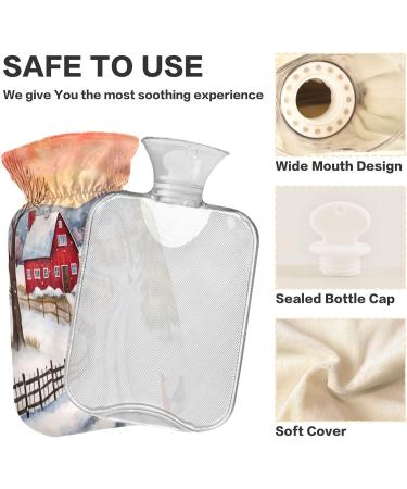 Cozy Heat Bottle for Winter & Christmas - 2L Hot Water Bag for Pain Relief & Farmhouse Decor - Buy Online on GoSupps.com