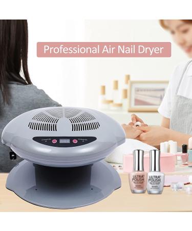 400W Professional Nail Dryer with Auto Induction Sensor | Warm & Cool Wind Manicure Tool for Fingernail & Toenail Curing - Silver - Buy Online on GoSupps.com