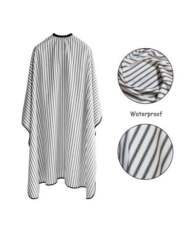 Waterproof Hairdresser Cloak - Professional Hairdressing Salon Cape for Cuts & Colors | 160x145 cm White Robe - Buy Online on GoSupps.com