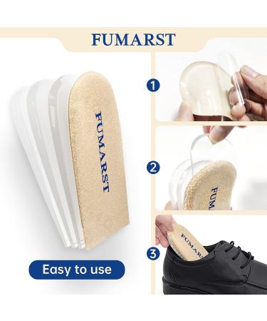 Adjustable 4-Layer Height Increase Insoles for Men and Women - Orthopedic Heel Lifts for Leg Length Discrepancies, Heel Pain, Spurs, Achilles Tendonitis - 1 Pair (Women 4.5-9.5/Men 6-8.5) - Buy Online on GoSupps.com