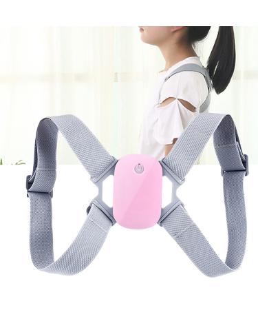 Ymiko Smart Back Brace Posture Corrector for Hunchback Prevention Vibration Reminder Adjustable Strap for Adults and Kids Comfortable Wear with ABS and Nylon Material