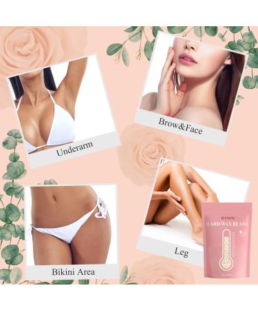 Buy Painless Hard Wax Beads for Full Body Hair Removal - Sensitive Skin Home Waxing Kit for Men & Women | 1.1lb/17.6oz + 20 Sticks - Buy Online on GoSupps.com