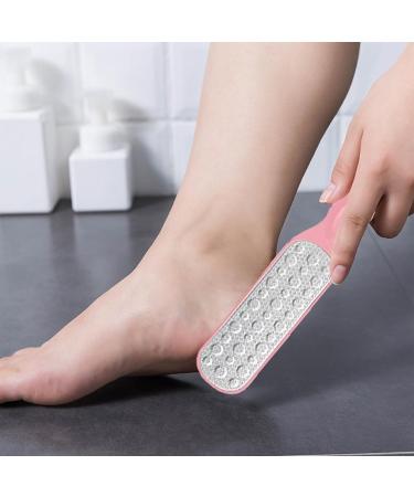 ZLONGYAN double sided foot file callus remover for feet is suitable for dry cracked feet dead skin calluses etc. foot scrubber lasts to make feet smooth heel scraper for cracked heels (pink) - Buy Online on GoSupps.com