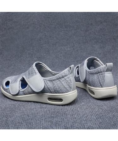 Yytcsjz Men's Adjustable Diabetic Slipper Shoes for Arthritis & Edema - Comfortable Toe Slippers for Swollen Feet | Ideal Gifts for Elderly (Color B Size 12 - Buy Online on GoSupps.com