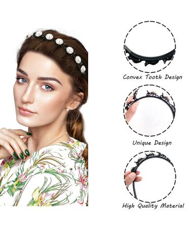 4 Pcs Rhinestone Double Layer Twist Headbands for Women - Elegant Hair Accessories for Wedding and Parties - Buy Online on GoSupps.com
