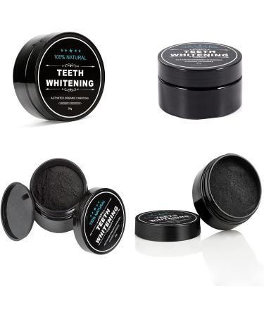 Lythor Teeth Whitening Charcoal Powder with Bamboo Brush - Natural Coconut Oral Care Set, No Enamel or Gum Damage - Buy Online on GoSupps.com
