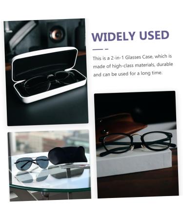 Buy Solustrie Tweezers & Double-Layer Glasses Case - Portable PU Leather Storage Box for Outdoor Trips - 3 Sets Available - Buy Online on GoSupps.com