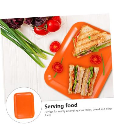 Zerodeko 1pc Tray Cupcake Stand Decor Christmas Platter Cake Plate Fruit Dish Fruit Plate Buffet Paper Cup 38.5X28.5X2CM Orange - Buy Online on GoSupps.com