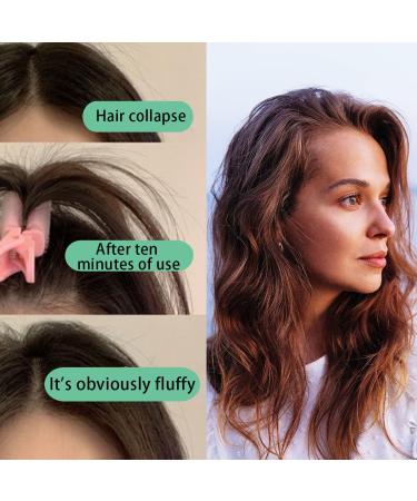 3 Packs Volumizing Hair Root Clips | Natural Fluffy Hair Clips for Instant Bangs | Heatless DIY Hair Curler | Pink - Buy Online on GoSupps.com