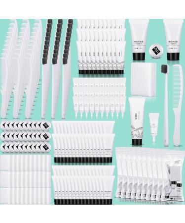 Tioncy 30 Kits Basic Toiletry Kits for Homeless Bulk Hygiene Kit Homeless Care Package Supplies Travel Toiletry Kit Toothbrush Toothpaste Comb Shower Gel Shampoo Body Lotion Soap Tissues
