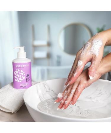 Purezero Lavender & Vitamin E Hand Soap Soothing & Hydrating Paraben-Free & Vegan Liquid Hand Wash for Bathroom or Kitchen USA-Made Cruelty-Free 10 ounces (3 Pack) 1 Count (Pack of 3) - Buy Online on GoSupps.com