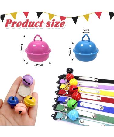 TOAOB 15pcs Mixed Colour Jingle Bells - 22mm Metal Sleigh Bell for Festival Decorations & Crafts - Buy Online on GoSupps.com