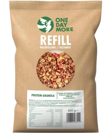 OneDayMore Granola Prot in e Pack Recharges | 4 recharges 400g | 28% de prot ines | Riche en fruits sans sirop de glucose-fructose ni huile de palme | Coffret conomique - Buy Online on GoSupps.com