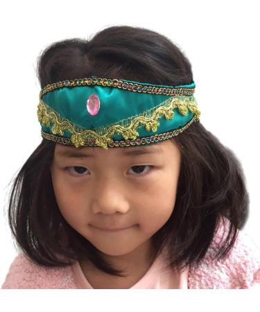 Girls Jasmine Headbands with Large Crystal Headwear Arabian Princess Hairbands Headpiece Hair Accessories - Buy Online on GoSupps.com