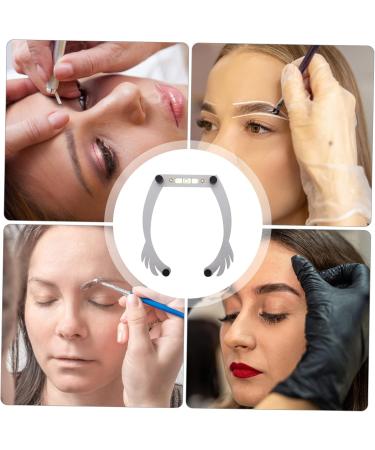 FOMIYES 4pcs white white outfit brow shaping kit positioning ruler aluminum alloy eyebrow line - Buy Online on GoSupps.com