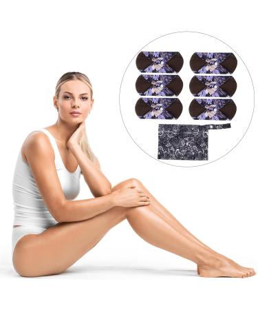 Organic Washable Menstrual Pads - Set of 7 | Aunt Towel Pad for Women | Reusable Nursing Pads | White Panties Mat - Buy Online on GoSupps.com