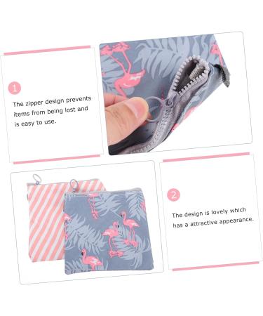 4pcs Menstrual Pad Bags & Coin Purses Set for Women - Portable Tampon Holder & Napkin Storage Bag - Buy Online on GoSupps.com
