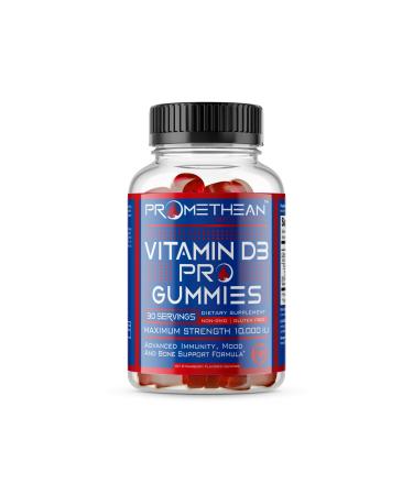 Extra Strength Vitamin D Gummies for Adults 10000 IU  Vitamin D3 5000 IU Per Gummy Vitamins High Absorption Chewable for Women Men & Kids Peach Gummie Chews Supplements Immunity and Bone Support Strawberry