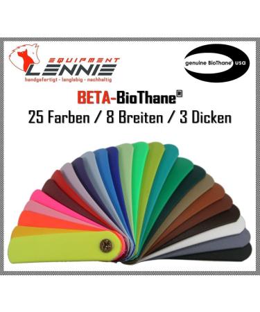 BioThane Beta Super Heavy - 13-50 mm Wide 3.8 mm Thick Black & Colors - Sold by the Meter | International Shipping Available - Buy Online on GoSupps.com