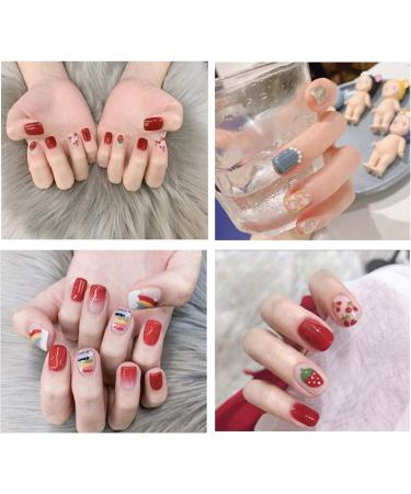 NICENEEDED 12 Sheets Nail Art Stickers Strips Self-Adhesive Full Wrap Nail Polish Stickers Manicure Decoration Kit With 1Pc Nail File For Women Girls Nail DIY(Style 5) - Buy Online on GoSupps.com