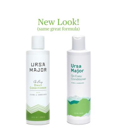 Ursa Major Go Easy Daily Shampoo and Conditioner Set - 8oz, Men & Women, All Hair Types - Natural, Vegan, Cruelty-Free - Buy Online on GoSupps.com