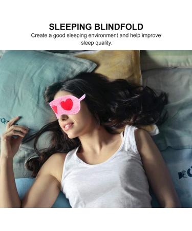 Adjustable Plush Heart Eye Mask for Daytime Naps, Travel, and Valentine's Day | Soft Blindfold for Deep Sleep and Relaxation - Buy Online on GoSupps.com