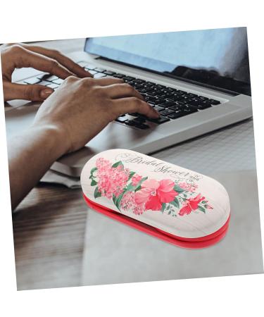 Healvian Double-Layer Glasses Case Kit | Hard Shell 2-in-1 Organizer for Kids | Flocked Cloth Red 16.5x7x5.5cm - Buy Online on GoSupps.com