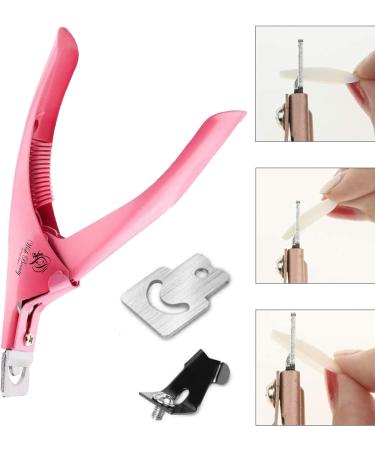 Professional Rustproof Nail Clipper for Acrylic False Nails - Pink - Buy Online on GoSupps.com
