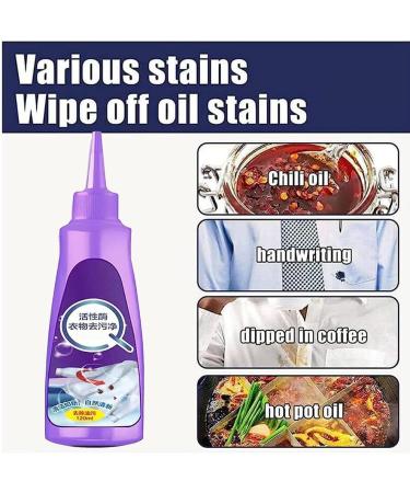 Active Enzyme Laundry Stain Remover Wash-Free Active Enzyme Clothing Stain Remover Garment Stubborn Stain Cleaner Oil Remover (3 Pcs) - Buy Online on GoSupps.com