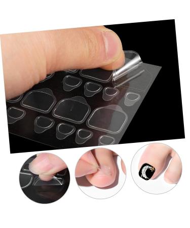 POPETPOP Sticky Tabs Nails 20 Sheets Nail Stickers Barber Press on Nail Sticky Tabs Waterproof Tags Adhesive Nail Tabs Nail Adhesive Sticker Label False Glue Tabs Toe Nails - Buy Online on GoSupps.com