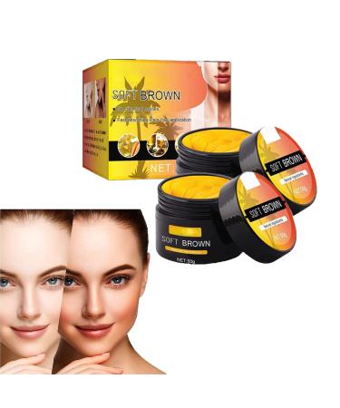Brown Tanning Gel, Brown Tanning Accelerator Cream, Intensive Tanning Cream for Sunbeds & Outdoor Sun, Achieve Natural Tan Skin (50g * 2pcs)