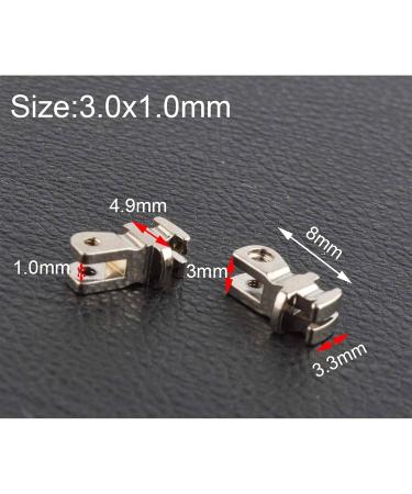 SBTRKT 50 Pairs of Glasses Hinges - Repair Plastic & Wooden Frames Sunglasses | 3.0x1.0mm Durable Loops - Buy Online on GoSupps.com