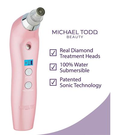 Michael Todd Beauty Sonic Refresher Microderm & Pore Extraction 6PC Kit - White Marble - Buy Online on GoSupps.com