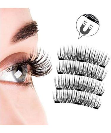 Magnetic Eyelashes with Applicator Natural Magnetic Eyelashes Reusable Easy Wear No Glue No Makeup Remover Natural Look 3D Effect Glamorous Magnetic False Eyelashes with Applicator Magnetic Lashes - Buy Online on GoSupps.com