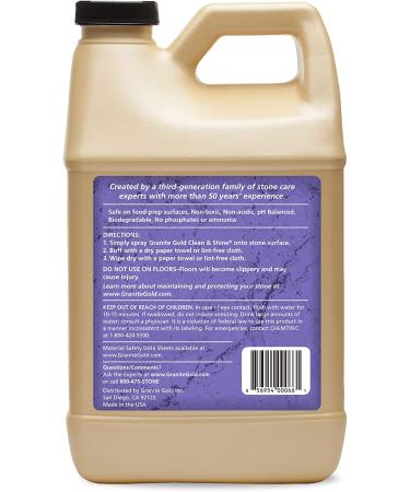 Granite Gold Clean and Shine Refill 64oz Citrus - Streak-Free Deep Cleaning for Natural Stone and Quartz Surfaces - Buy Online on GoSupps.com