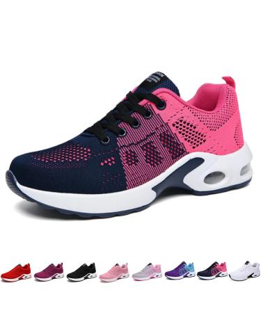 Orthowalk for pain-free feet orthopedic shoes lightweight sports shoes for women (36 rose red) 36 EU rose red
