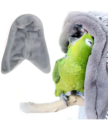 SIMENA Bird Buddy, Corner Fleece Bird Blanket, Cozy Bird Bed Warmer Parrot House for Cage, Cuddle Nest Hanging Toy for Lovebirds, Parakeet Medium