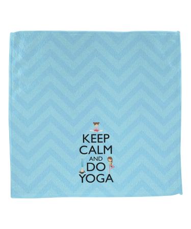Keep Calm & Do Yoga Washcloth - Customizable 12x12 Square | YouCustomizeIt - Buy Online on GoSupps.com