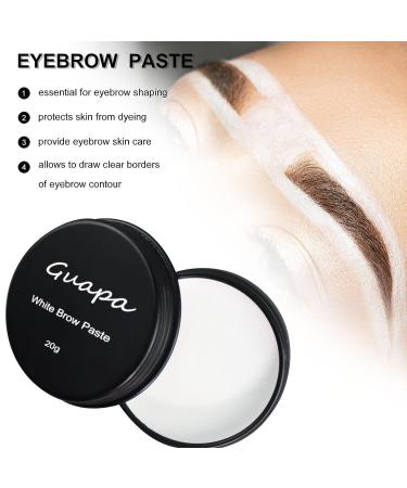 White Brow Contour Paste - 20g / 0.7oz Eyebrow Mapping & Tinting Tool for Micropigmentation - Black Box Included - Buy Online on GoSupps.com