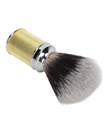 Premium Gold Beard Foam Brush - Soft Curved Handle Portable Synthetic Brush for Salon Quality Grooming - Buy Online on GoSupps.com