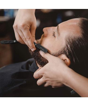 SHARPY Matte Black Cut Throat Razor Kit - Professional Men's Barber Shaving Razor - Buy Online on GoSupps.com
