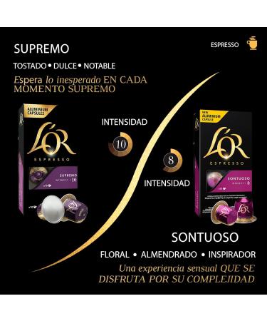  L'OR L'OR L'Or Espresso Coffee 80 capsules assortment of 8 varieties - Nespresso compatible* (pack of 8 x 10) (Packaging may vary) - Buy Online on GoSupps.com