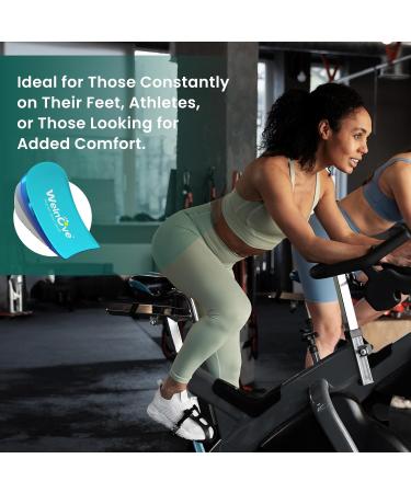 Welnove Gel Heel Cushion Inserts | Achilles Tendonitis & Plantar Fasciitis Relief | Heel Pain Support for Men & Women | 0.6 & 1 Inch Height Lift | 2 Pairs - Buy Online on GoSupps.com