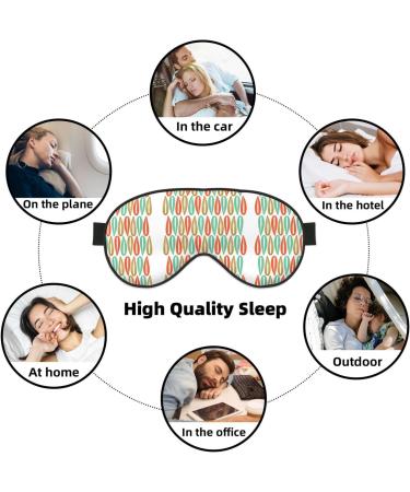 Mid-Century Modern Sleep Mask | Adjustable Soft Blindfold for Deep Sleep Relaxation & Travel - Buy Online on GoSupps.com