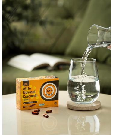 Camrusepa All in Novasol Curcumin Herbal Supplement Advanced Curcumin Formula Enhanced Absorption Licaps Capsules Supports Antioxidant Immune & Cellular Health | 60 Capsules - Buy Online on GoSupps.com