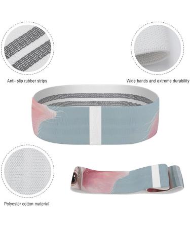 Premium Fabric Resistance Bands - Elastic Exercise Bands with White Headscarf Print for Fitness - International Shipping Available - Buy Online on GoSupps.com