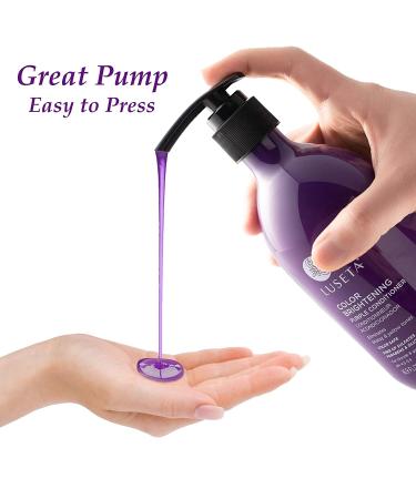 Luseta Purple Conditioner for Colored Hair 16.9oz - Best Purple Conditioner for Grey, Blonde, Dry & Damaged Hair - Sulfate & Paraben Free - 16.9 Fl Oz - Buy Online on GoSupps.com