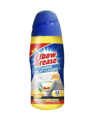 Elbow Grease Foaming Toilet Cleaner Deep Cleaning Action Lemon Fresh Fragrance 500 G