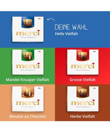 Merci Finest Selection Light Variety - 250g Gourmet Filled & Unfilled Chocolates | International Shipping - Buy Online on GoSupps.com